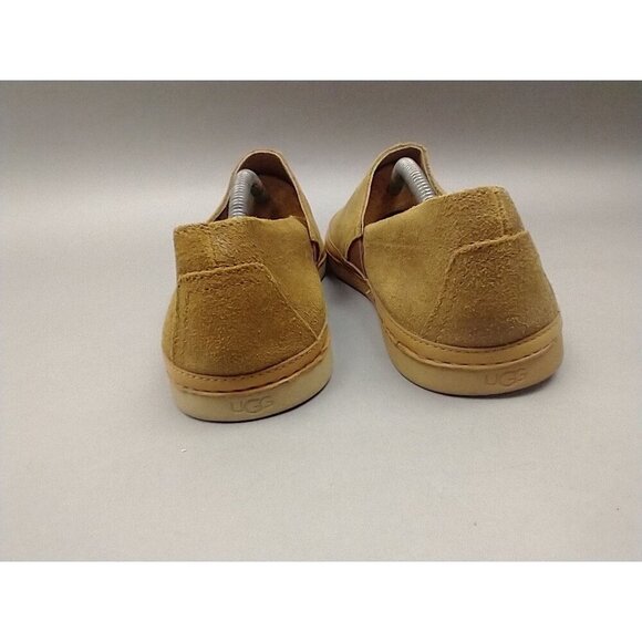 UGG Australia Reefton Slip On Shoes Mens 11 Leather Tan Vibram Soles Loafers - Picture 8 of 11